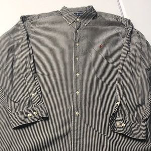 Polo by Ralph Lauren Shirts - RALPH LAUREN POLO Mens Black White Stripe Shirt XL Polo by Ralph Lauren Shirts - RALPH LAUREN POLO Mens Black White Stripe Shirt XL